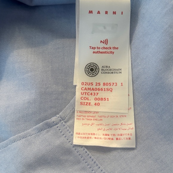 Marni contrast collar oxford button down BNWT - Picture 12 of 12